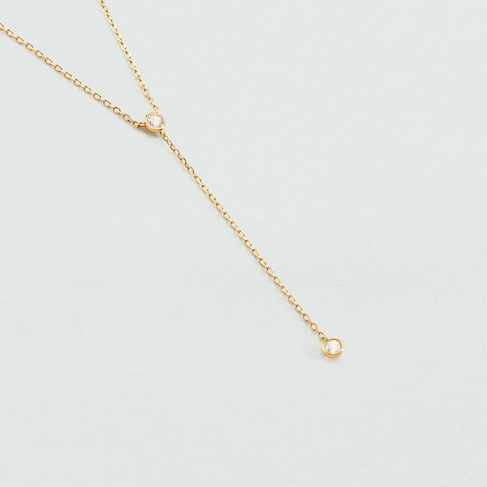 Choker necklace BRILLANT - Crystal / Golden - Choker necklace  | Agatha
