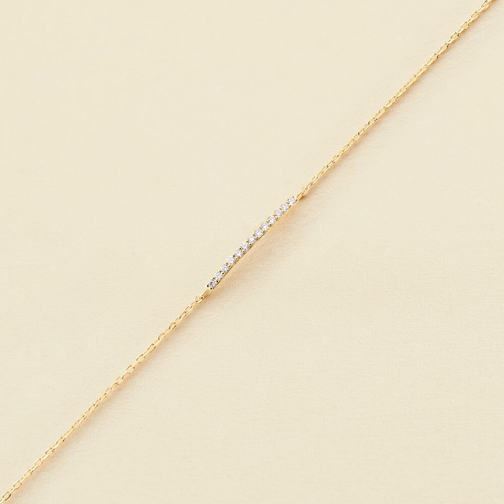 Link bracelet BARSHINE - Crystal / Golden - All bracelets  | Agatha