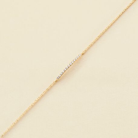 Link bracelet BARSHINE - Crystal / Golden - All bracelets  | Agatha