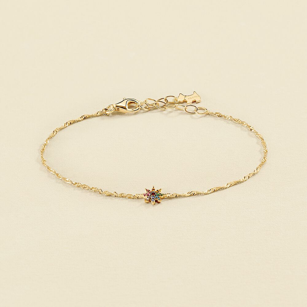 Link bracelet SPACEAG - Multicolor / Gold - All jewellery  | Agatha