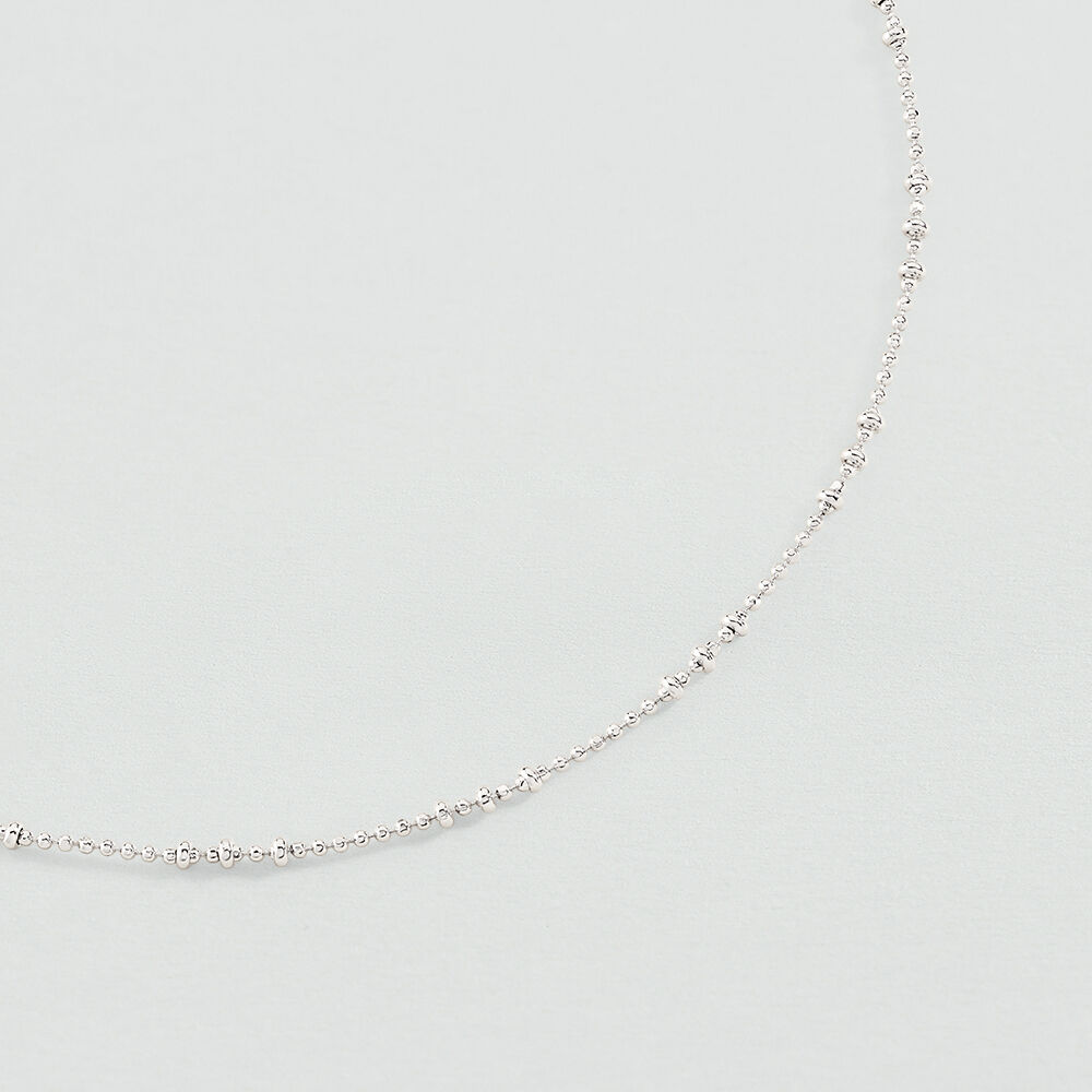 Choker necklace BALL CHAIN - Silver - Choker necklace  | Agatha