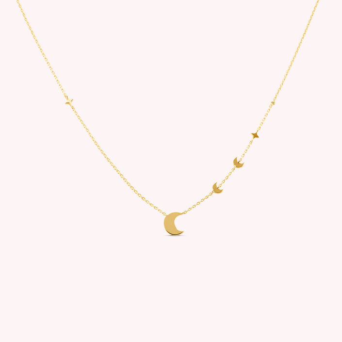Mid-length necklace LUNAISON - Golden - All jewellery  | Agatha