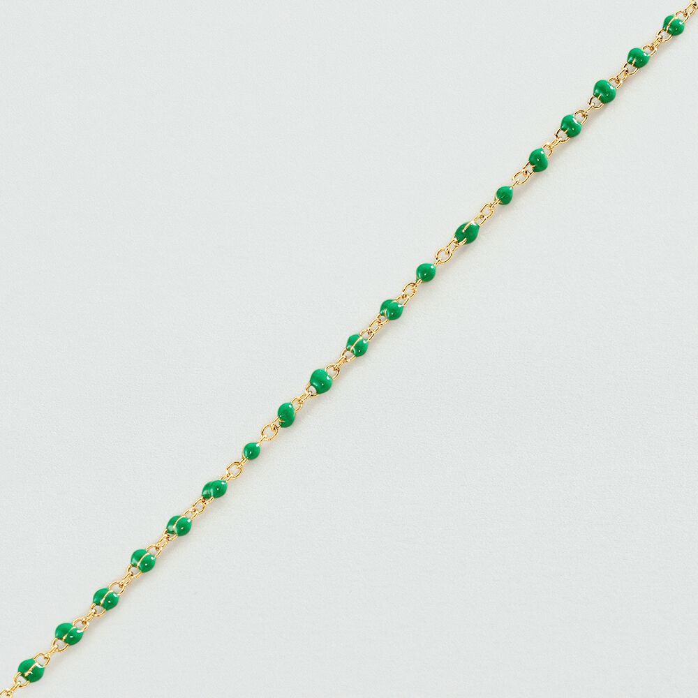 Link bracelet SMARTY - Green / Golden - All Talismans  | Agatha