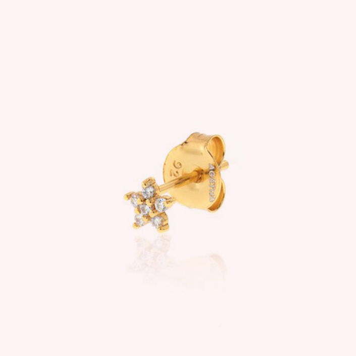 Piercing stud MIX & MATCH - Crystal / Gold - All jewellery  | Agatha