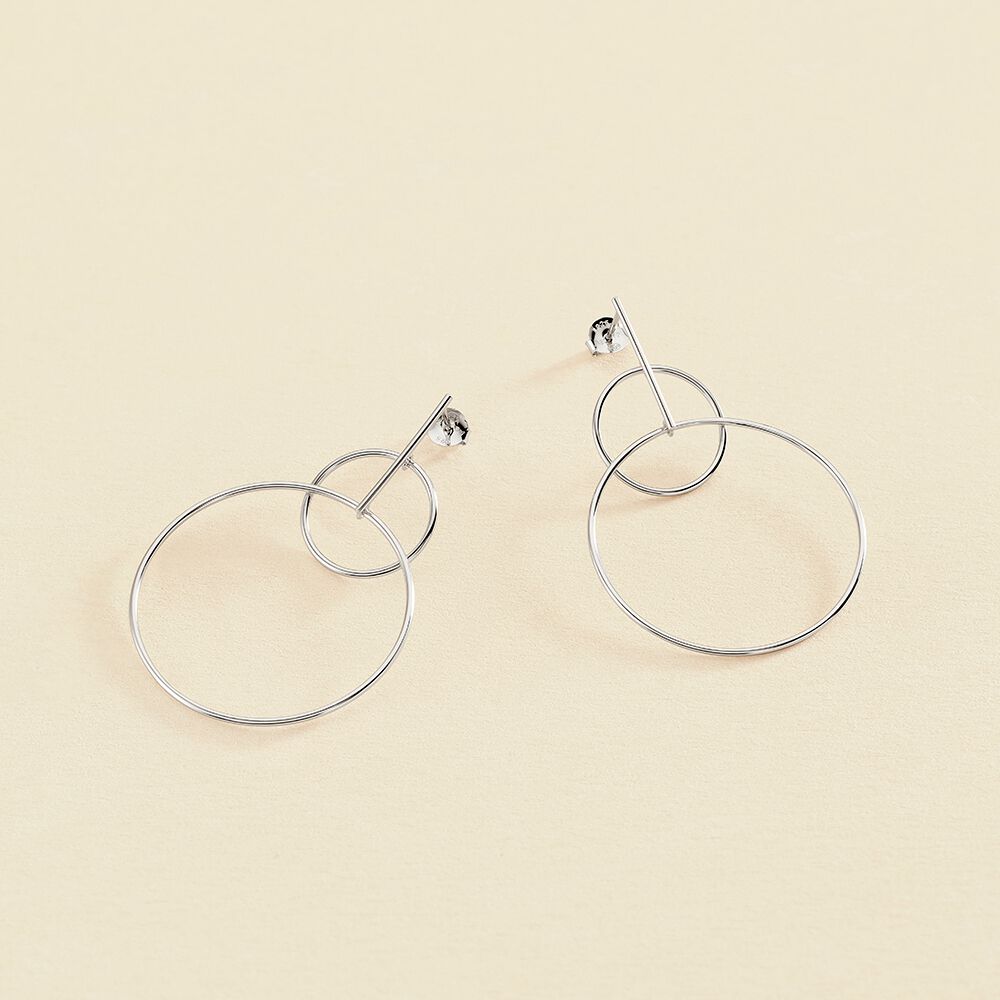 Long earrings CASSINI - Silver - All earings  | Agatha