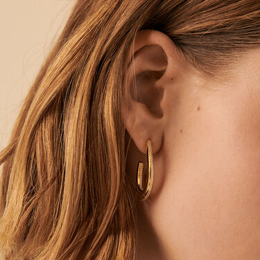 Hoops GEMINI - Crystal / Golden - All jewellery  | Agatha