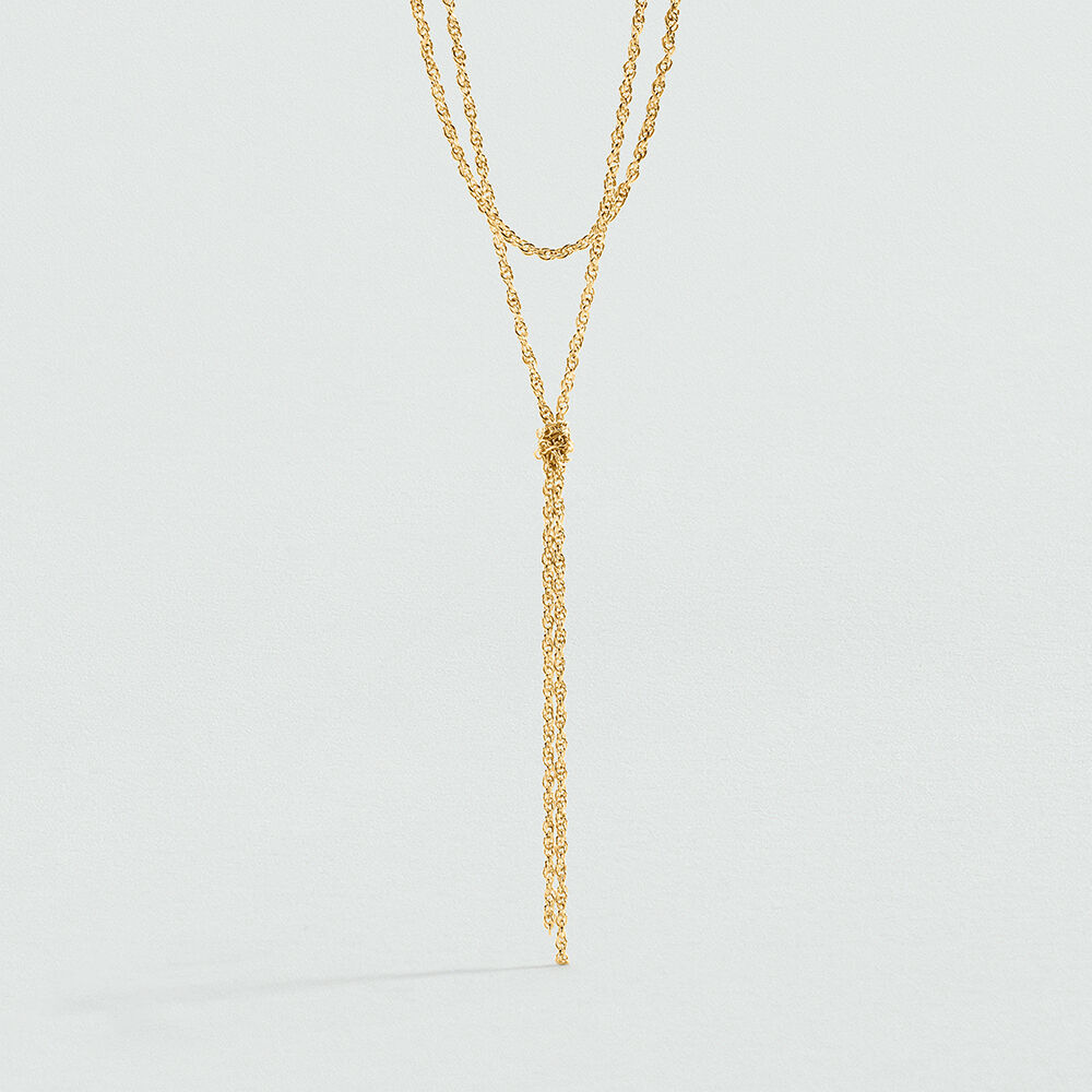 Mid-length necklace SOLFERINO - Golden - Mid-length necklace  | Agatha