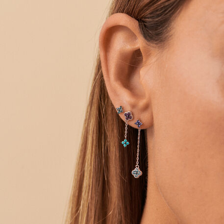 Piercing stud BELOVED - Multicolor / Silver - All jewellery  | Agatha