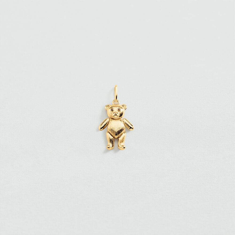 Pendant BEAR - Brown / Gold