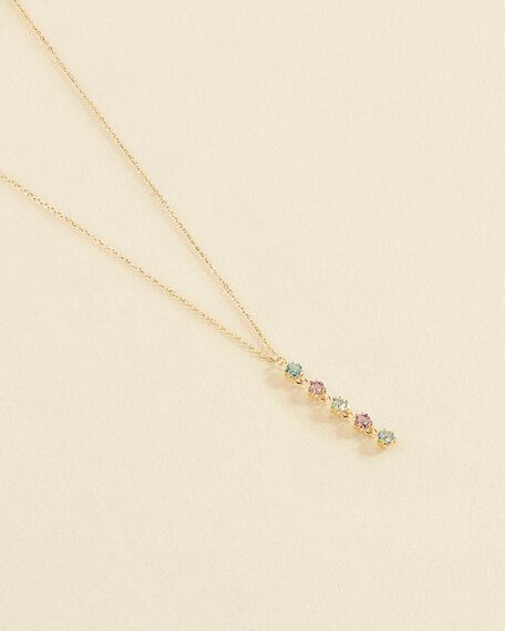 Mid-length necklace SPACEAG - Multicolor / Gold - All jewellery  | Agatha