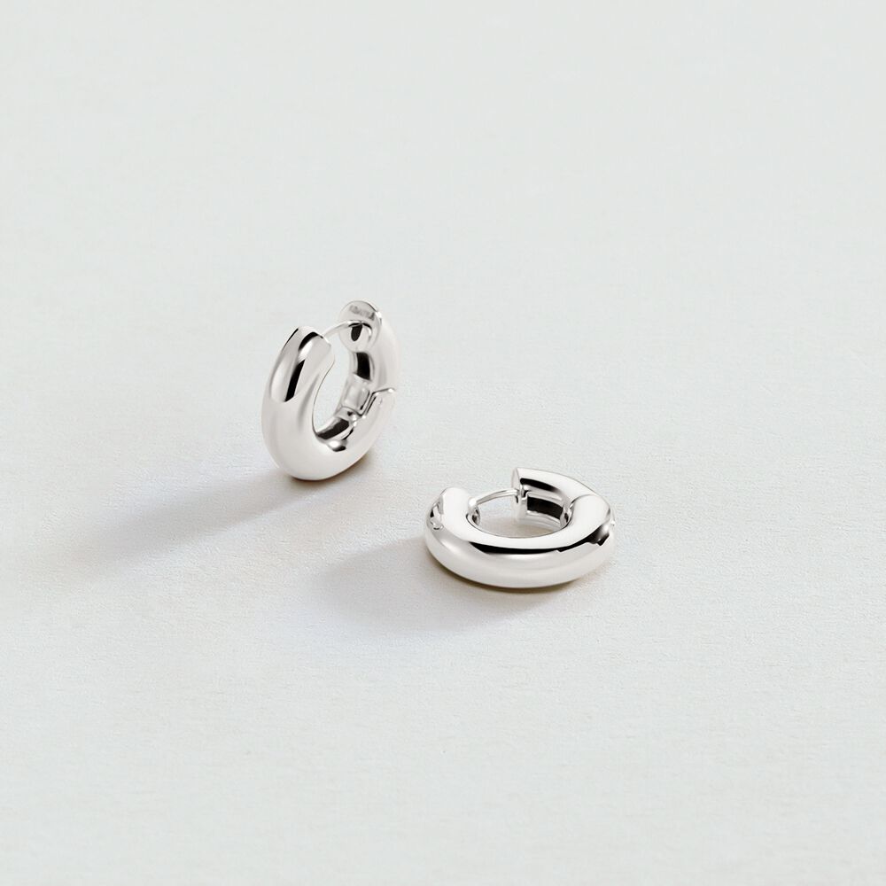 Hoops LEO - Silver - Earrings  | Agatha