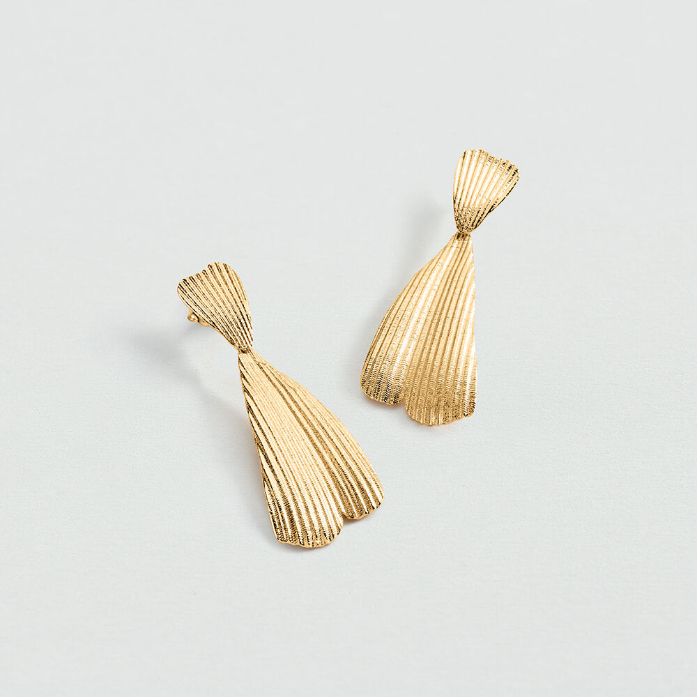 Long earrings CASSIS - Golden - Earrings  | Agatha