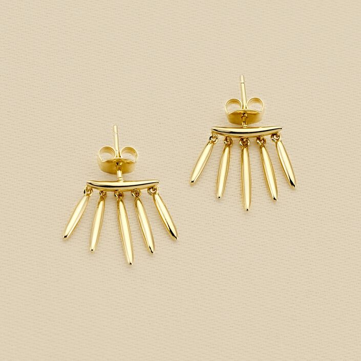 Stud earrings RADIEUX - Golden - All jewellery  | Agatha