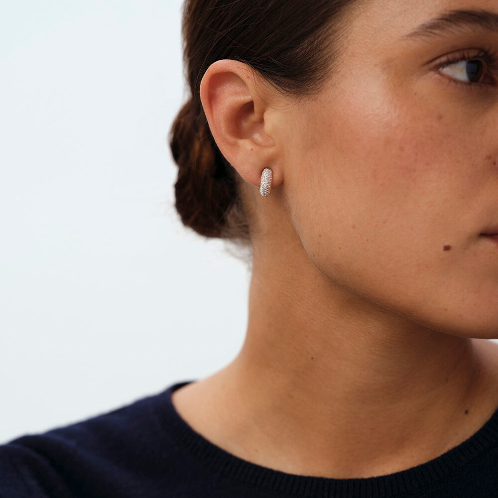 Clip earrings HOOPS - Crystal / Golden - Clip earrings  | Agatha