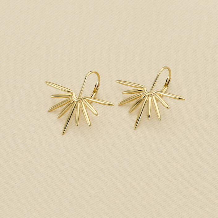 Long earrings RADIEUX - Golden - All jewellery  | Agatha