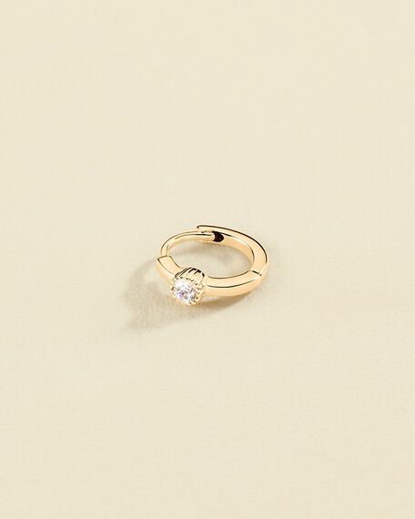 Hoop piercing CRIOBRIL - Crystal / Golden - All jewellery  | Agatha