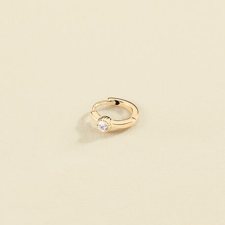 Hoop piercing CRIOBRIL - Crystal / Golden - All jewellery  | Agatha