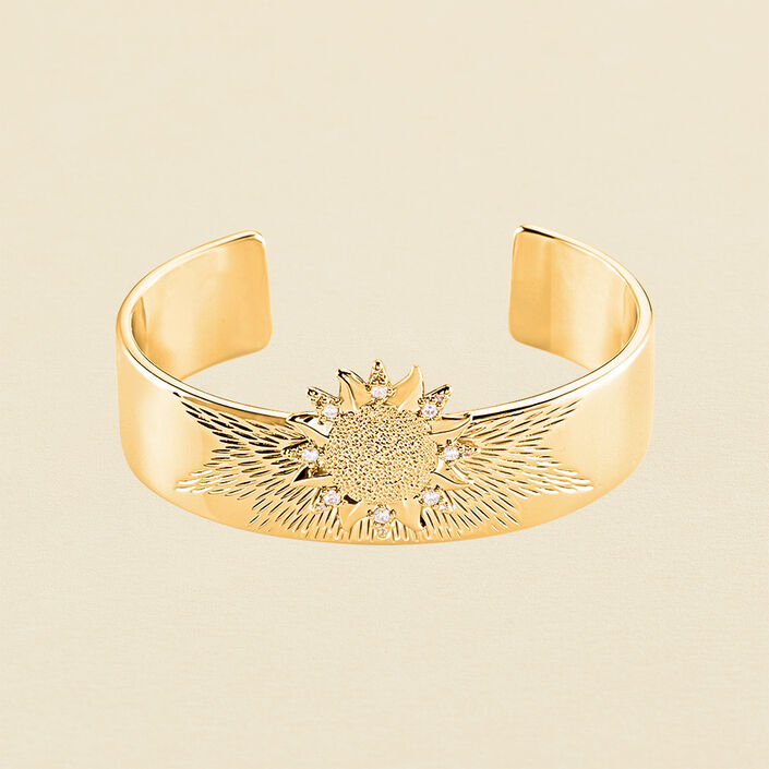 Cuff BIGBANG - Crystal / Golden - All bracelets  | Agatha