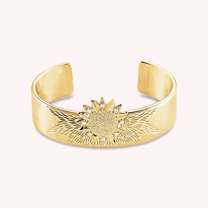 Cuff BIGBANG - Crystal / Golden - All bracelets  | Agatha