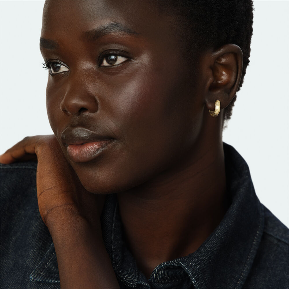 Hoops SORBONNE - Golden - Earrings  | Agatha