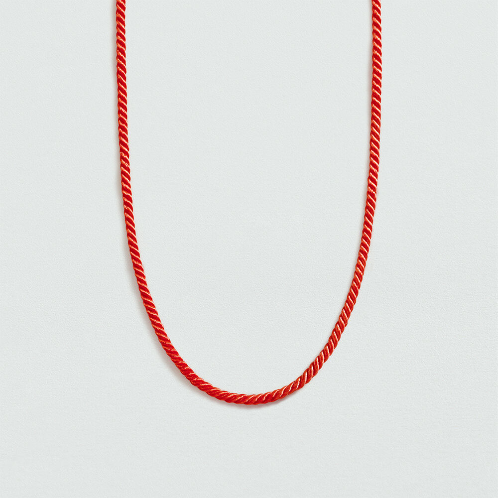 Choker necklace CORD - Terracotta - Choker necklace  | Agatha