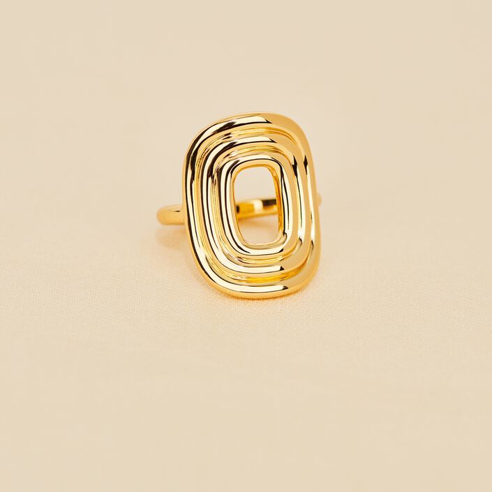 Large ring SOUL - Golden - All jewellery  | Agatha