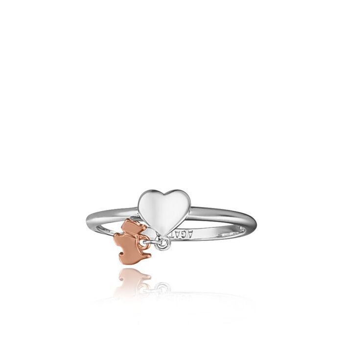 Thin ring SCOTLOVE - Silver / Pink - All jewellery  | Agatha