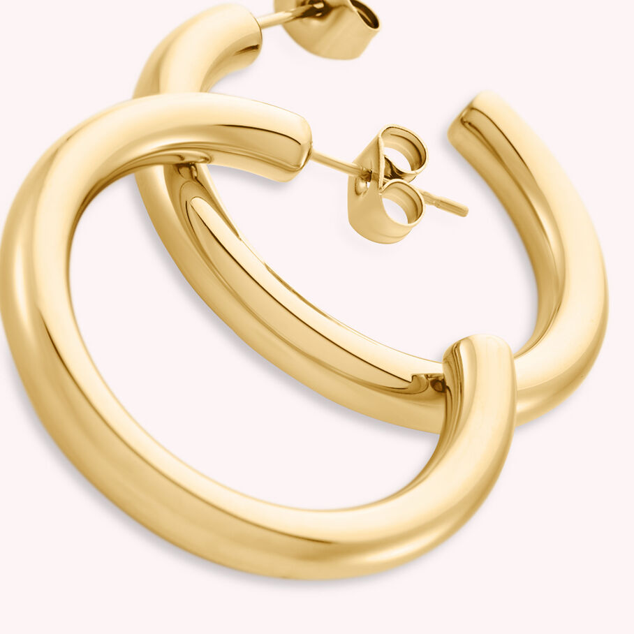 Hoops GIPSY - Golden - All earings  | Agatha