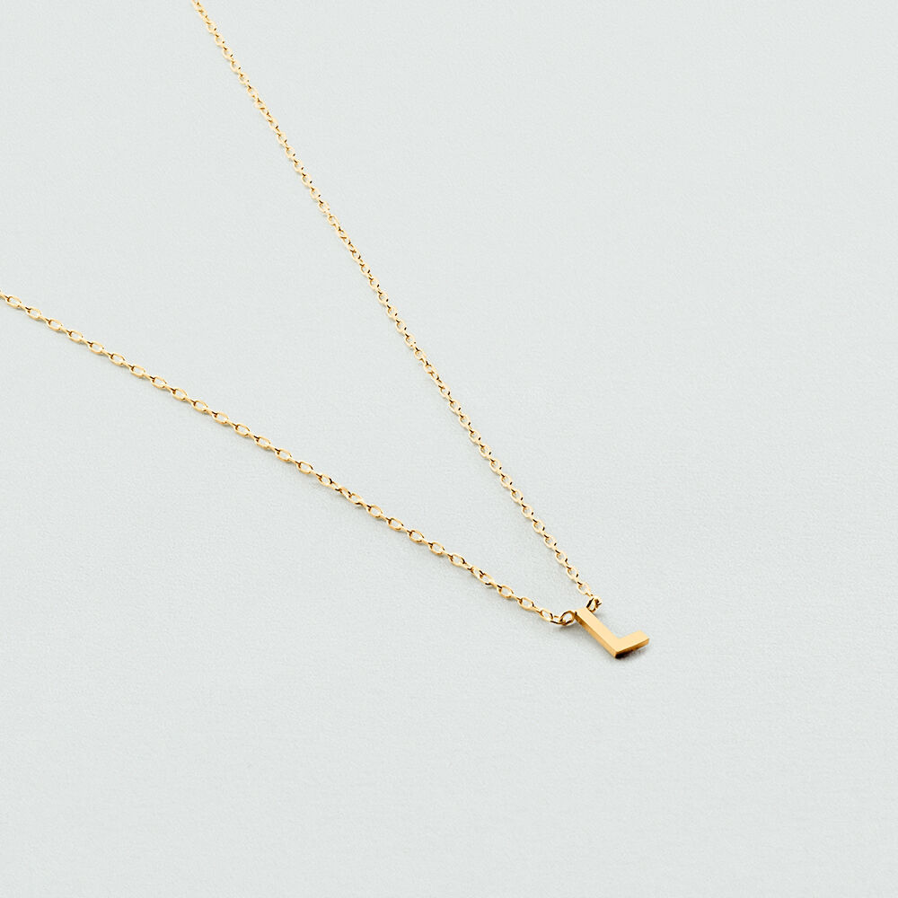 Choker necklace ABC - Golden - Choker necklace  | Agatha
