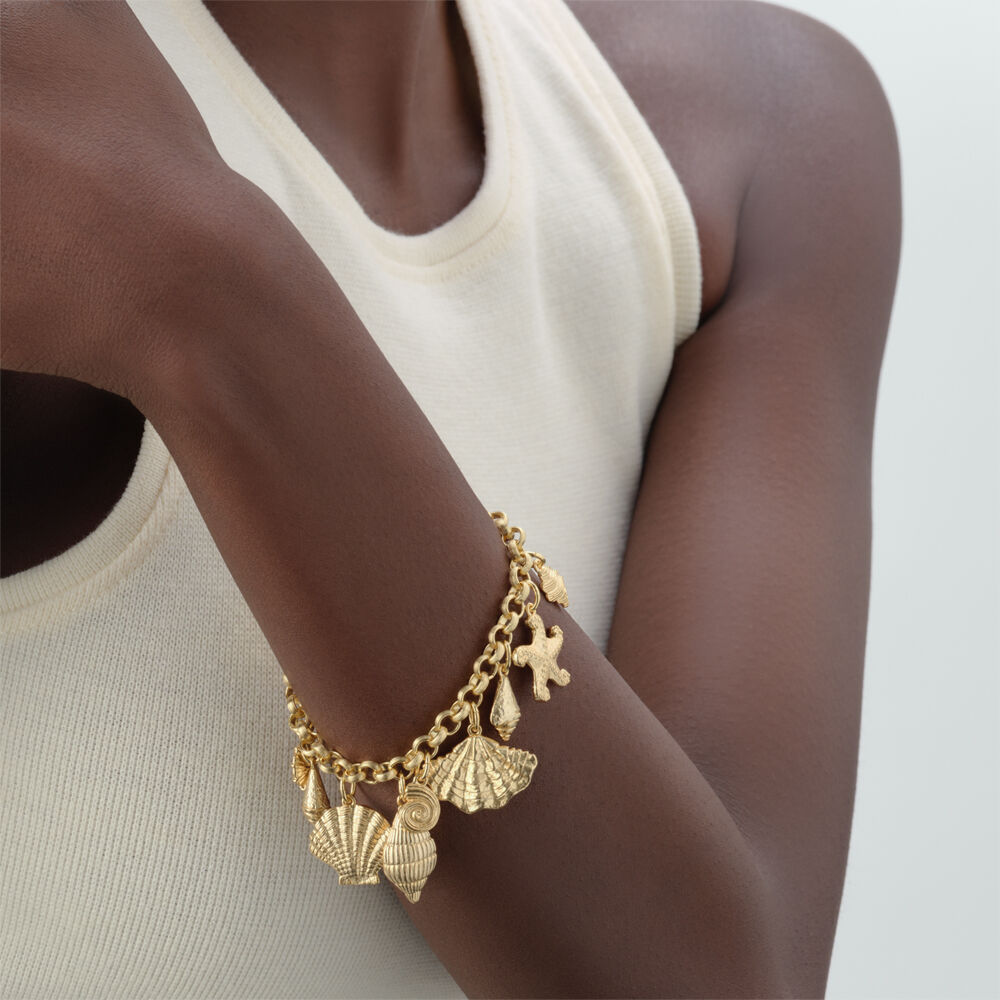 Link bracelet CALYPSO - Golden - Bracelets  | Agatha