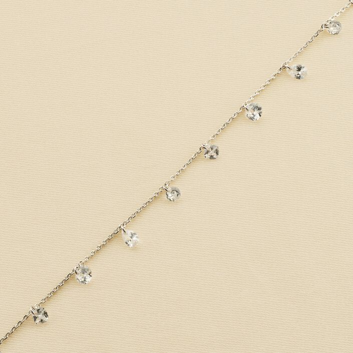 Link bracelet PETILLE - Crystal / Silver - All bracelets  | Agatha
