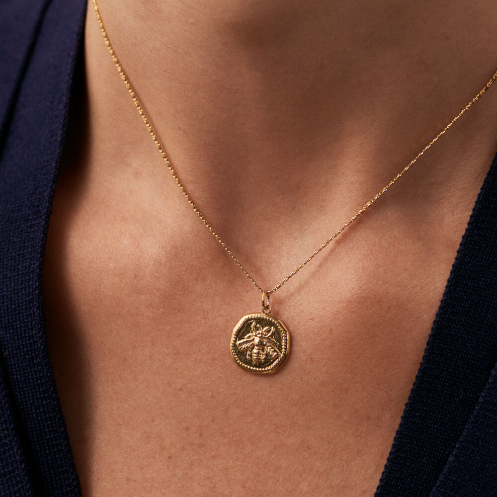 Choker necklace AMELIA - Golden - Choker necklace  | Agatha