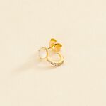 Hoop piercing PRECIEUX - White / Gold - All jewellery  | Agatha