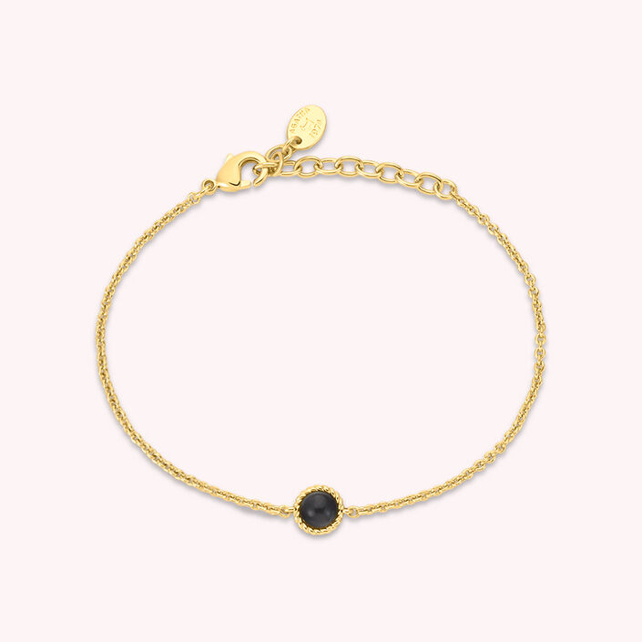Link bracelet ALOHA - Onyx - All bracelets  | Agatha