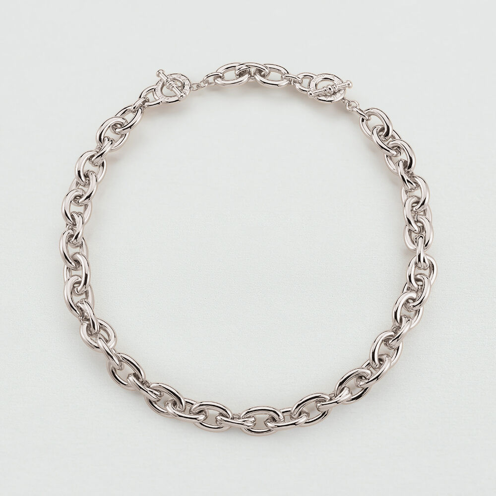 Short necklace XOXO - Silver - Choker necklace  | Agatha