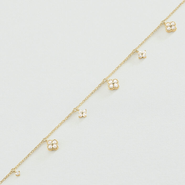 Link bracelet BELOVED - Crystal / Gold - All jewellery  | Agatha