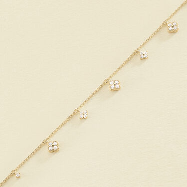 Link bracelet BELOVED - Crystal / Gold - All jewellery  | Agatha