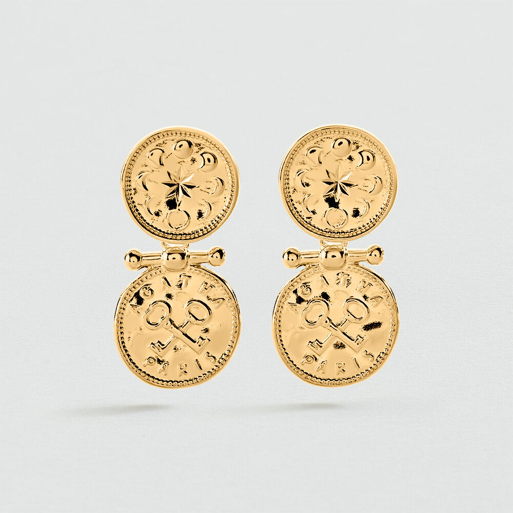 Long earrings SAINT HONORE - Golden - Earrings  | Agatha