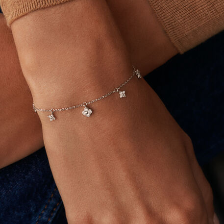 Link bracelet BELOVED - Crystal / Silver - 9:42  | Agatha