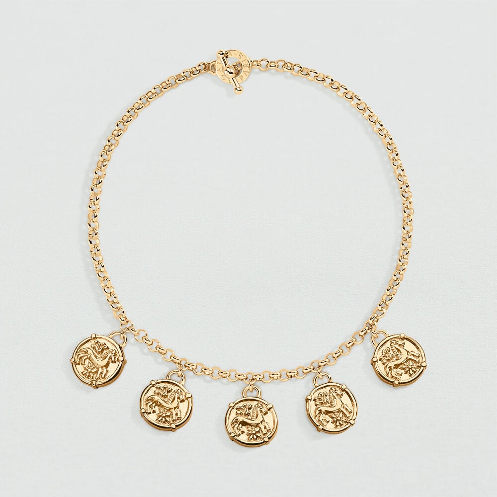Choker necklace PONT DES ARTS - Golden - Atelier parisien  | Agatha