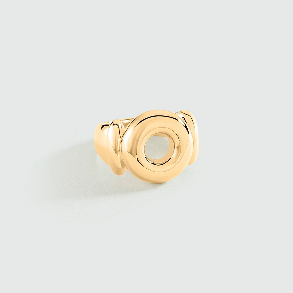 Large ring ALMA - Golden - Jewellery  | Agatha
