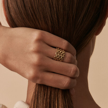 Large ring MINUIT - Golden - All jewellery  | Agatha