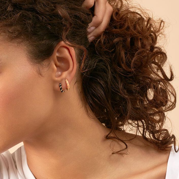 Hoop piercing MIX& MATCH - Orange / Gold - All jewellery  | Agatha