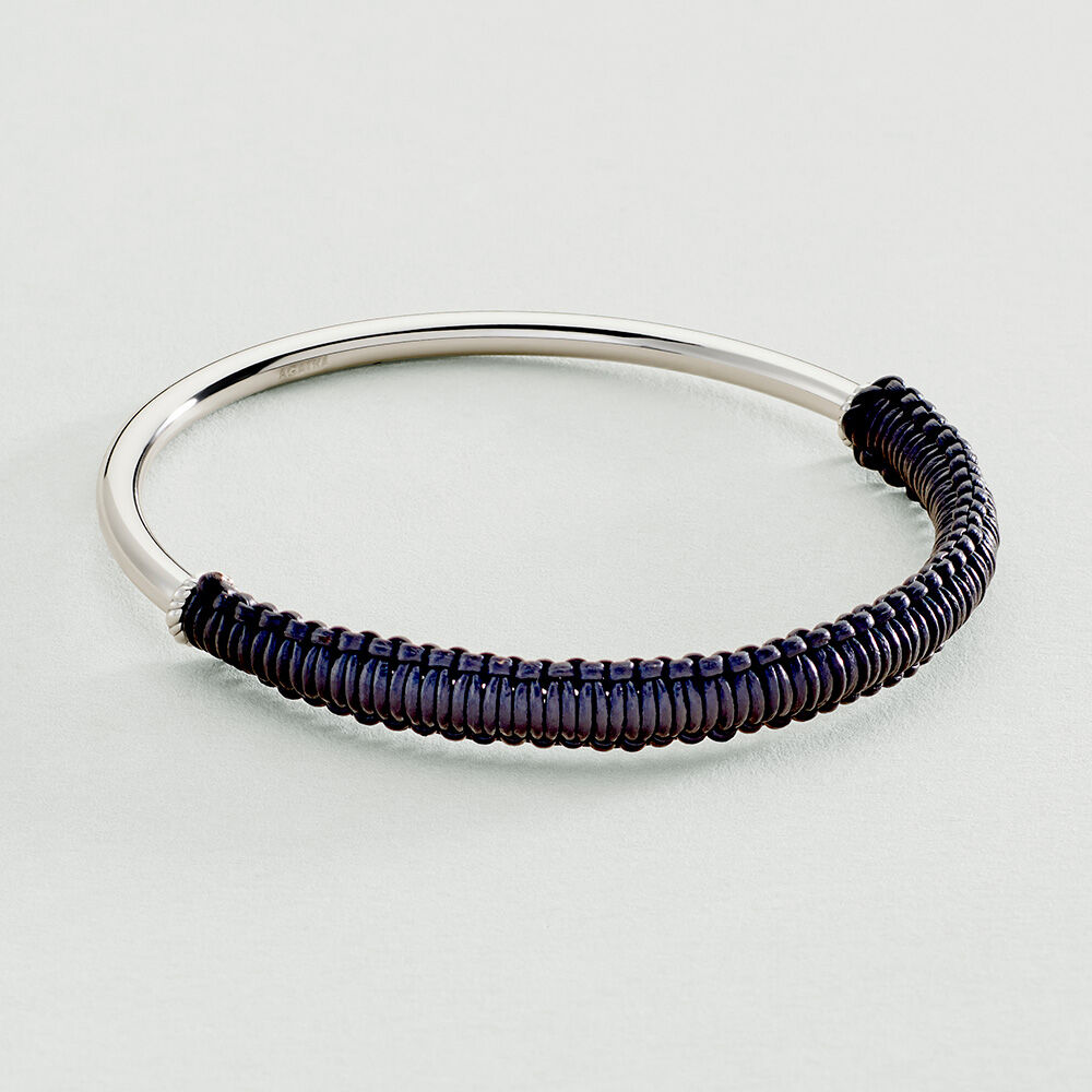 Bangle TWIGGY - Silver / Dark Blue - Bangle  | Agatha