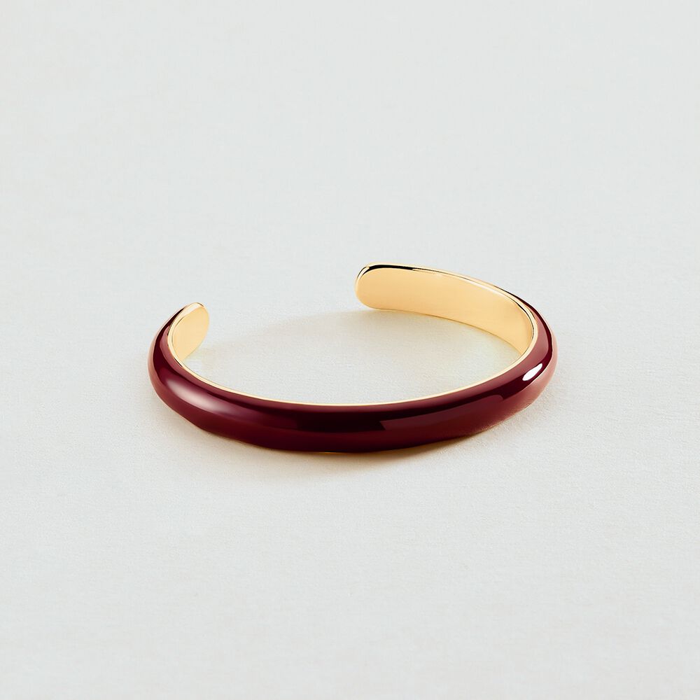 Bangle LEO - Burgundy / Golden - Bangle  | Agatha