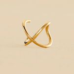 Ear cuff CRUZADO - Golden - All jewellery  | Agatha