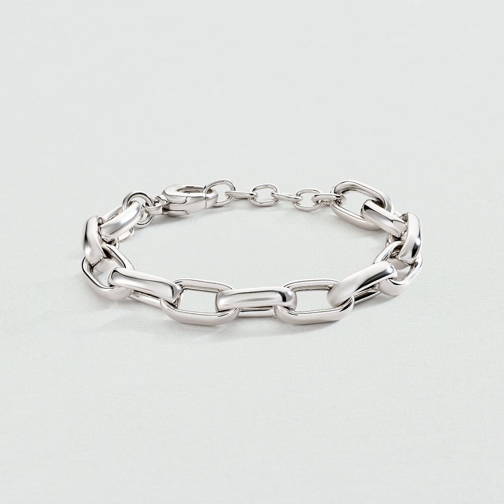 Link bracelet RUE DE SEINE - Silver - Bracelets  | Agatha