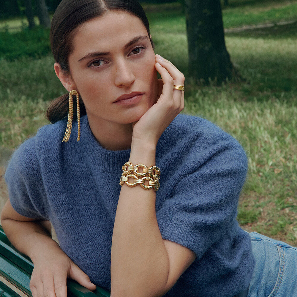 Link bracelet TUILERIES - Golden - Bangle  | Agatha