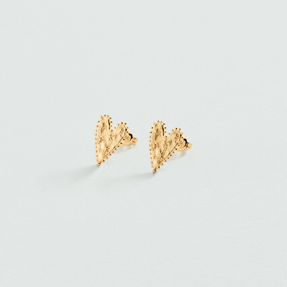 Long earrings PANGEA - Golden - Earrings  | Agatha