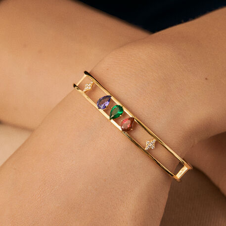 Cuff ASTRE - Multicolor / Gold - All bracelets  | Agatha